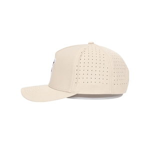 หมวกกอล์ฟ OEM ระบายอากาศได้ดีเยี่ยม 5 แผง ตัดด้วยเลเซอร์ ป้องกันน้ำ ผ้าแคนวาส ปักโลโก้ 2 มิติ แบบกำหนดเอง ผลิตจำนวนมากจากโรงงาน - Product Image 3