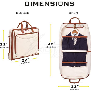 Sac de voyage en nylon léger, pliable, spacieux et confortable pour costumes et robes, de haute qualité - Product Image 4