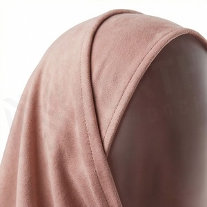 Hiyab de poliéster de color sólido para mujer, tela de chifón, agradable al tacto, para uso diario, pañuelo étnico de Oriente Medio. - Product Image 4