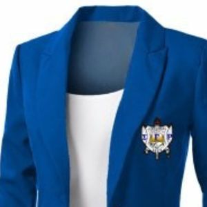Blazer Sigma Gamma Rho Marrón para Mujer, Chaqueta Elegante de Hermandad Griega, Abrigo Formal a Medida, Ropa Casual de Negocios para Oficina, Personalizable - Product Image 6