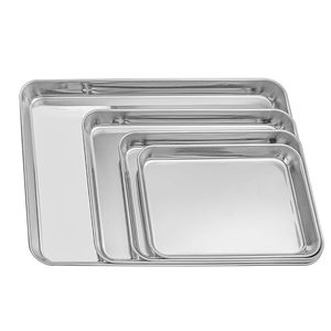 Saleem internaational iron <b>tray</b> <b>set</b> of 4 stainless steel <b>tray</b> - Product Image 2