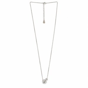 925 Sterling Silver Circle Pendant Necklace for Women High Polish Cubic Zirconia Daily Wear Party Gift Jewelry - Product Image 5