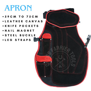 Kit de Herramientas de Herrador con Cuchillo de Lazo Grande, Alicates para Pezuñas, Extractor de Clavos, Herramienta para Clavar Herraduras, Martillo de Herrador, Cuchillo para Dedos y Lazo para Abscesos - Product Image 2