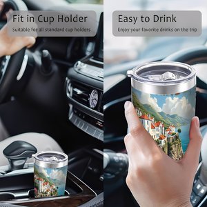 Stainless Steel Tumbler 20oz <b>Double</b> <b>Wall</b> Vacuum Insulated Travel <b>Mug</b> For Home Car Use - Product Image 4