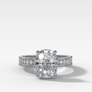 แหวนเพชรหมั้น IGI 4 กะรัต ทรงคุชชั่น เพชรเลี้ยงในห้องปฏิบัติการ ทองคำแท้ 14K 18K ตัวเรือนแบบหนามเตย ฝังเพชรข้างแบบช่อง แหวนแต่งงานเพชรเม็ดเดี่ยว เครื่องประดับหรูหรา - Product Image 5