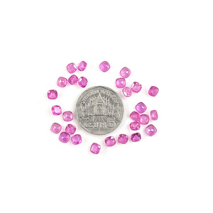 Saphirs roses naturels du Mozambique, taille coussin calibrée 5 mm, pierres précieuses en saphir rose naturel taillées en forme de rose pour la création de bijoux - Product Image 4