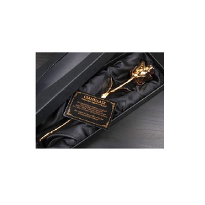 VENTE CHAUDE PLAQUÉ OR ROSE NATURELLE PRIX DE VENTE ENTIER ROSE RÉEL PLONGÉE EN OR AVEC UNE BOÎTE ET UN CERTIFICAT DE PURETÉ - Product Image 1