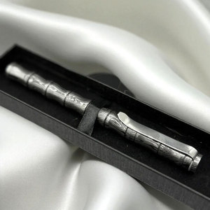 Bolígrafo de escritura con patrón de Damasco de alta calidad, accesorio de oficina de metal hecho a mano para profesionales de negocios y estudiantes - Product Image 5