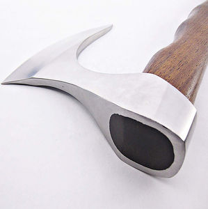 Hacha de Doble Hoja de Acero con Alto Contenido de Carbono de Alta Calidad con Mango de Madera, Grado Industrial para Uso en Campamentos y Supervivencia - Product Image 5