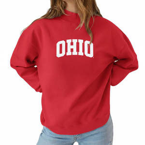 Sudadera con Capucha de Felpa de Primera Calidad para Mujer, Poliéster/Algodón, Transpirable, Suave, Otoño, Impresión Frontal Personalizada, OEM - Product Image 3