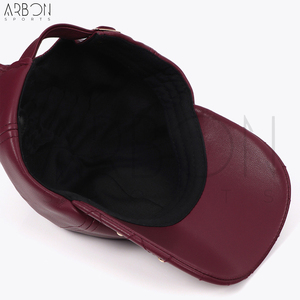 Stylish Custom Made Good Supplier New Arrival Trendy Durable Lightweight OEM ODM Service Premium Synthetic Leather Fashion Caps - Product Image 3