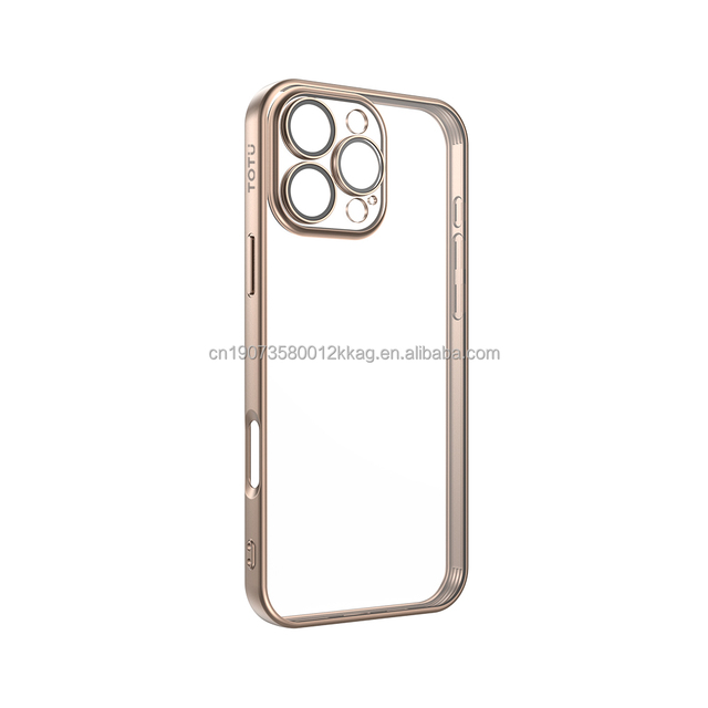 TPU Full Coverage Camera Lens Phone Case for iPhone 16P&PM Vacuum Plating & Anti-Grease Coating for Premium Protection