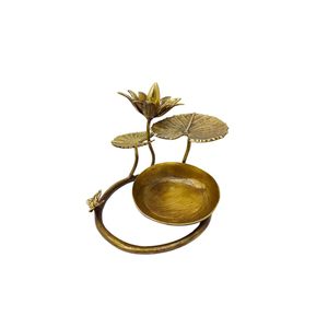 Brass Lotus Flower <b>Vase</b> for Home Decor Handcrafted Metal Flower <b>Vase</b> Centerpiece for Living Room Dining Table Office Decor - Product Image 3