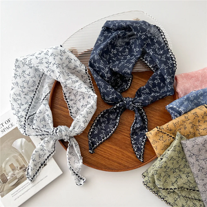 Spring/Summer Fashion Floral Cotton-ramie Hijab Outdoor Breathable Wraps Women’s Knitting Versatile Print <b>Scarf</b> - Product Image 1