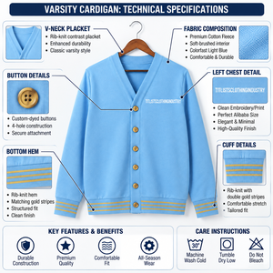 Ajoutez vos pulls personnalisés de haute qualité à col en V avec logos de sororités/fraternités/écoles/collèges/universités pour hommes et femmes - Product Image 3