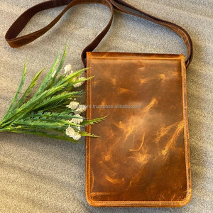 กระเป๋าถือหนังครันช์หนังแท้ทำด้วยมือแท้แบบเต็มรูปแบบมีสไตล์สำหรับผู้หญิงกระเป๋าสะพายไหล่แบบย้อนยุคใช้ในสำนักงานทำจากหนังแท้ - Product Image 3