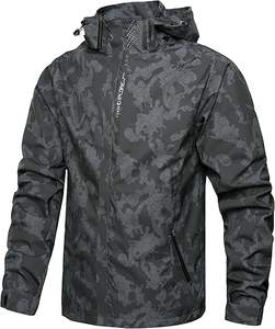 Chaqueta Cortavientos Larga de Invierno para Hombre, Diseño de Marca, con Capucha y Cuello Alto, Estilo Vintage, Resistente al Viento, Impermeable y Ecológica, Venta al Por Mayor - Product Image 6