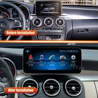 Autoradio Android 13 AuCar 10.25/12.3'' avec GPS Navigation pour Mercedes-Benz Classe C-GLC NTG 5.0 2015-2023 Lecteur Multimédia Automobile