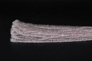 AAA Morganita facetada Rondelle Beads Collar 4-6 MM 16 pulgadas Natural Morganite Beads Strand - Product Image 3