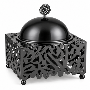 Cacerola Moderna de Acero Inoxidable con Tapa de Cúpula, Diseño de Corte Láser, Revestimiento Multicapa, Apta para Inducción y Gas, 24 cm de Diámetro, Apta para Horno - Product Image 2