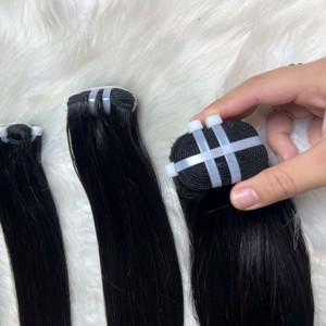 Cabello liso de hueso Cutícula rubia alineada Paquetes de cabello virgen crudo, 100% Venta al por mayor Paquete de cabello liso de hueso Proveedor de cabello virgen 10A - Product Image 2