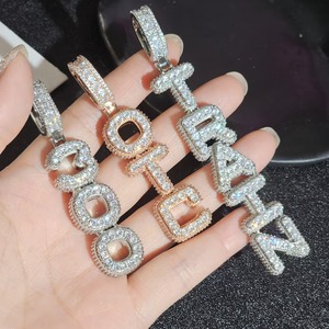 Collier Pendentif Charme en Argent 925 et Moissanite Qualité Export, Bijoux Hip Hop pour Hommes et Femmes, Style Bling Glacé, Luxe Streetwear, Cadeau en Promotion - Product Image 4