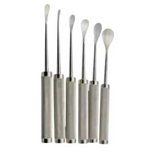 Elevadores Espinales Curvos Cobb, Juego de 6 Instrumentos Quirúrgicos de Acero Inoxidable Alemán, Manuales, Clase I, Para Operaciones - Product Image 4