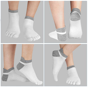 Chaussettes courtes pour jeunes à cinq doigts Coolmax 100% coton respirantes séchage rapide écologiques fabriquées au Vietnam - Product Image 3