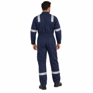 Overol de Trabajo 100% Algodón FR Resistente al Fuego, Alta Visibilidad, Impermeable, Transpirable, Antiarrugas, Antibacteriano, Certificado CE - Product Image 4