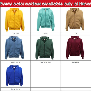 Premium Adult Unisex <b>Plain</b> Ultralight Fleece Zip Hoodie Wholesale Full-Zip Winter Sweatshirt <b>Jumpers</b> | Custom Bulk Embroidery - Product Image 4