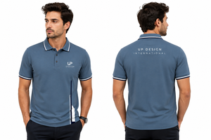 เสื้อโปโลผู้ชายผ้าฝ้ายเนื้อนุ่มแบบเรียบ แขนสั้น สไตล์ลำลอง สำหรับเล่นกอล์ฟ ปักโลโก้ รับผลิตตามแบบ OEM ODM สำหรับชุดยูนิฟอร์มบริษัท - Product Image 3