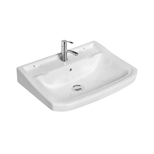 Lavabo de encimera ovalado de cerámica de Taiwán, ecológico, de borde delgado, que ahorra espacio, moderno, tipo cuenco cuadrado para baño. - Product Image 1