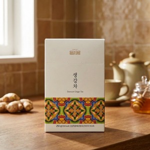 Té de Jengibre Coreano en Barra, 10 Barras por Bolsa, 250g, Concentrado, Bebida Caliente Tradicional para el Bienestar con Azúcar Moreno y Canela Damccot - Product Image 4