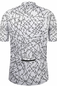 Mens Breathable <b>Cycling</b> Jersey Short Sleeve Quick Dry Road Bike Shirt with Multi Rear Pockets Zipper Closure - Product Image 5
