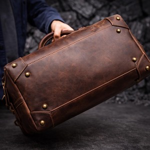 กระเป๋าเดินทางหนังขายดีสำหรับผู้ชาย กระเป๋าแบบดัฟเฟิลสำหรับเดินทางกลางแจ้ง ออกกำลังกาย และใช้ในชีวิตประจำวัน มีจำหน่ายแล้ว - Product Image 4