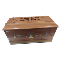 Harmonium Double Reed 7 Stop Portable Wooden Harmonium Keyboard Pump Organ Smooth Key Action for Travel Study and Outdoor Perfo