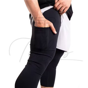 Nuevos Pantalones Cortos Deportivos Awrah de Color Sólido con Marca Personalizada a Bajo Precio, Pantalones Cortos Awrah Transpirables para Hombre, Nuevo Estilo - Product Image 3