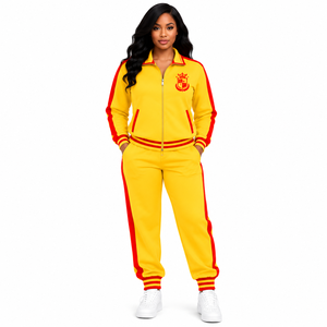 Conjunto Deportivo Ligero de Poliéster para Mujer PDK, con Chaqueta Cómoda y Pantalones Deportivos Coordinados para Caminar - Product Image 1
