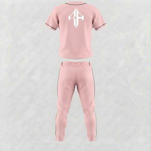 Nouvel ensemble de baseball pour hommes avec impression par sublimation, matière 100% polyester, col en V de haute qualité par RIVIAN ATLANTIC - Product Image 3