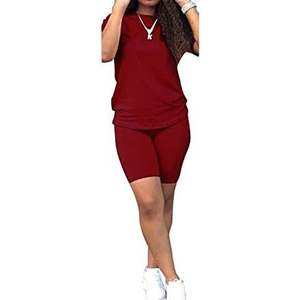Women Breathable Colorblock Romper Casual Activewear Short Sleeve One Piece Outfit Supplier - Product Image 6