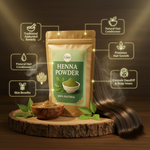 Poudre de Henné Naturel à Base de Plantes pour la Coloration et l'Après-Shampoing des Cheveux 100g Sachet Doypack - Product Image 4