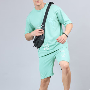 Ensemble 2 pièces d'été pour hommes 2026 : Short et T-shirt personnalisés, style décontracté urbain - Product Image 4
