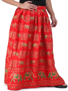 Women Printed Maxi <b>Skirt</b> Indian Summer Wear Rayon <b>Skirt</b> - Product Image 5