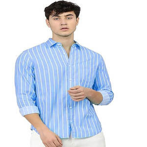 2022 camisa de vestir de algodón para hombre, Impresión de logotipo personalizado para cuello de Polo, camisetas de verano transpirables de manga larga, venta al por mayor lavadas - Product Image 4