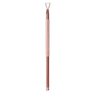 Mayorista de Fábrica: Empujador de Cutículas de Acero Inoxidable Dorado Champán con Logotipo Personalizado, Raspador de Uñas de Doble Cara para Manicura - Product Image 6