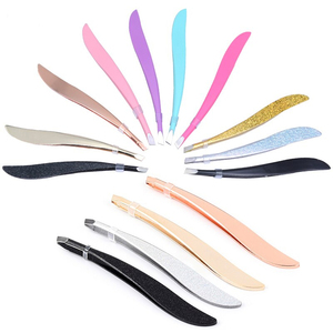 Newest Stainless Steel Eyebrow Tweezers Eyelashes Hair Removal Slanted Puller Eye Brow Trimmer Makeup Beauty Tools - Product Image 1