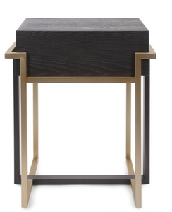 Mesa Consola Moderna con Base de Patas de Teca Negra y Cajones para Dormitorio de Hotel o Sala de Estar - Product Image 4