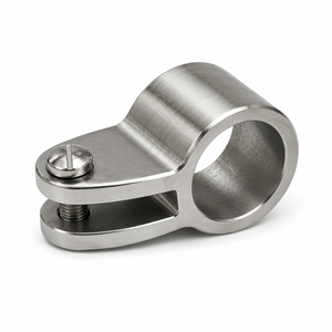 Accessoire de montage pour rail de bimini en acier inoxydable pour matériel marin, support en forme de L pour tube rond de 22 mm avec clé hexagonale - Product Image 2