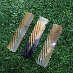 หวีหนวดขนาดเล็กทำจากเขาควายธรรมชาติเคลือบเงาสำหรับผู้ชายในราคาที่ดีที่สุด - Product Image 5
