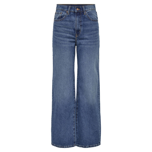 Jean évasé en denim pour femme 100 % coton ultra-doux et respirant, broderie, tissu de qualité supérieure, séchage rapide, taille haute, style années 90 - Product Image 3